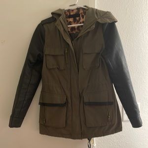 Steve Madden Olive Green Military Inspired Jacket